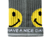 Market Smiley Upside Down Socks - Sage