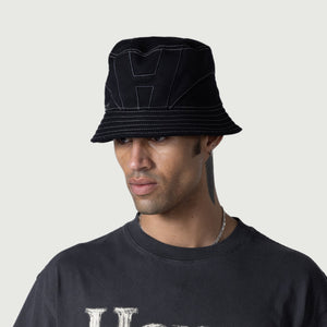 Honor The Gift Panel H Bucket Hat - Black