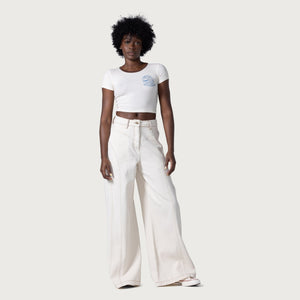 Honor The Gift Tailored Curved Pant - Cream
