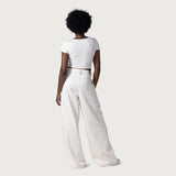 Honor The Gift Tailored Curved Pant - Cream
