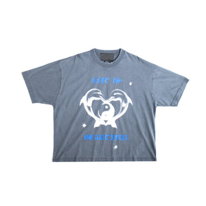 Jungles Jungles Life Is Beautiful Tee – Blue
