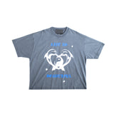 Jungles Jungles Life Is Beautiful Tee – Blue