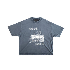 Jungles Jungles Field Of Daisies Vintage Tee – Blue