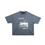 Jungles Jungles Field Of Daisies Vintage Tee – Blue