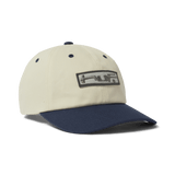 HUF Stretch Logo 6-Panel Curved Visor Hat – Bleach