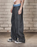 Pleasures Spray Formula Baggy Jeans - Black