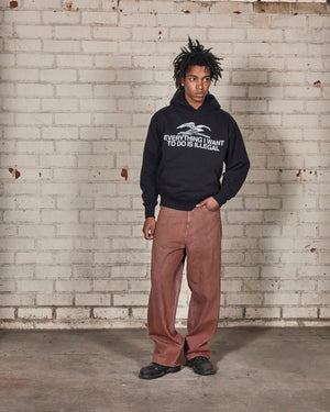Pleasures Illegal Hoodie - Black