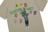 7th Vision Powerful Planet Tee - Beige