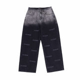 7th Vision Stamped Jeans - Black