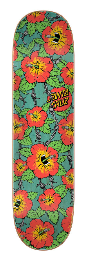 Santa Cruz Screaming Hibiscus Skateboard Deck – 8.00 x 31.60
