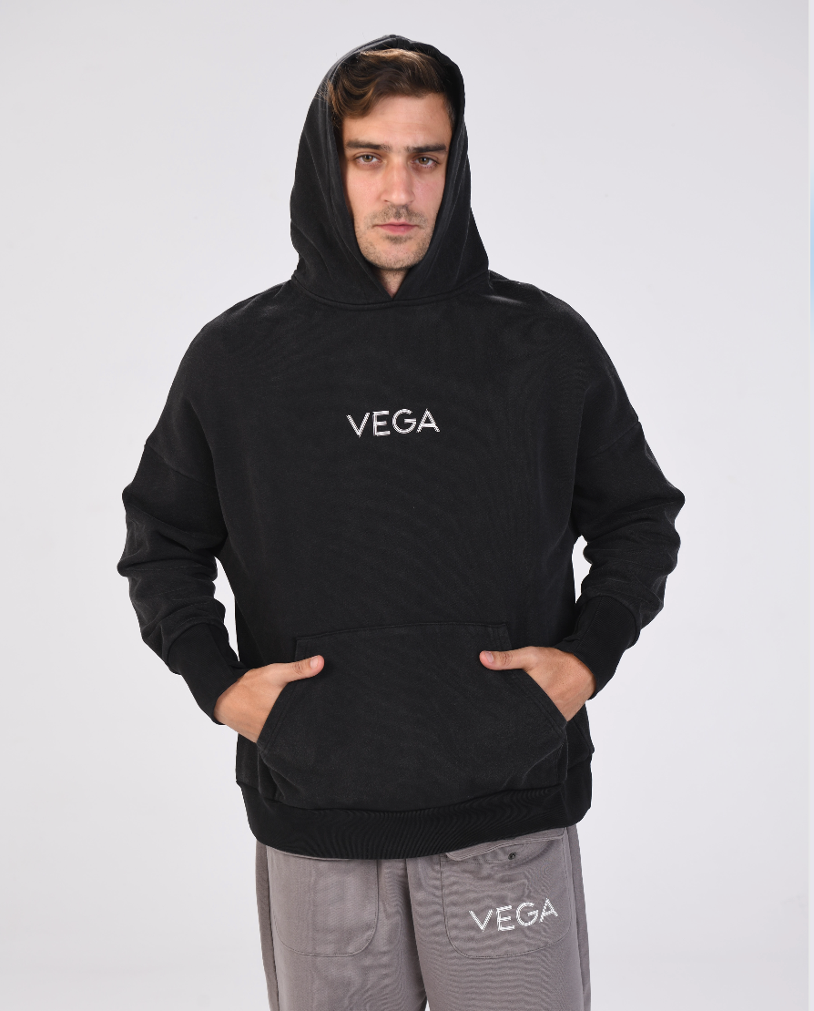 Vega Astronaut Hoodie FW23 - Black Washed