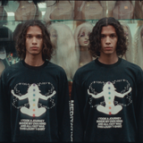 Jungles Jungles Meditation Long Sleeve Tee – Black