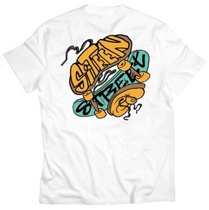 Siteen Street X Crkd Guru Tee - White