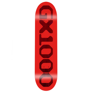 GX1000 OG Logo Red Skateboard Deck - 8.75