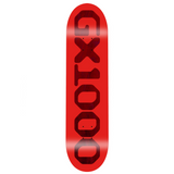 GX1000 OG Logo Red Skateboard Deck - 8.75