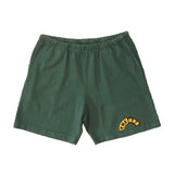 Uxe Mentale The Uxe Acid Cotton Shorts - Forest Green