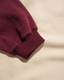 Butter Goods Sketch Waffle Crewneck - Cream/Red