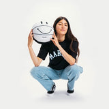Market Smiley Balance Plush Basketball - Black/White
