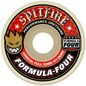 Spitfire Formula Four Conical Full 52mm 101D Wheels – Set of 4