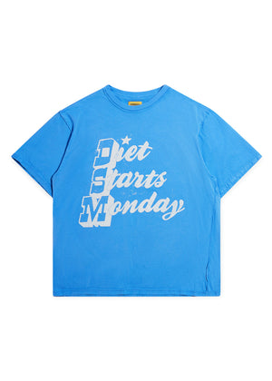 Diet Starts Monday Star Tee - Vintage Blue