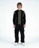 Students Gibson Knitted L/S Sweater Polo - Black