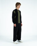 Students Gibson Knitted L/S Sweater Polo - Black
