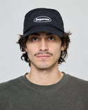 Supervsn Oval Stamp Logo Camp Hat - Black