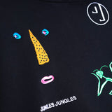 Jungles Jungles Symbols Chenille Hoodie - Black