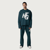 Honor the Gift Terry Htg Sweatpant D-Holiday Htg Sweats - Green