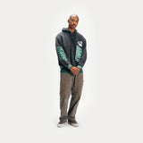 Market Tier Zero Zip Hoodie - Stone Washed Black