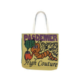 Pas De Mer High Couture Tote Bag - Cream/Green