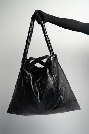 TorbaStudio Leather Racer Tote Bag