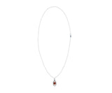 TwoJeys Icon Link Ruby Necklace – Silver