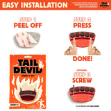 Tail Devil Skateboard Spark Plate – Red