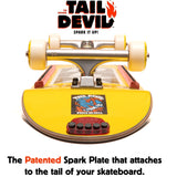 Tail Devil Skateboard Spark Plate – Red