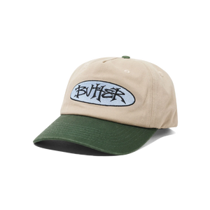 Butter Goods Tide 5 Panel Cap - Washed Tan/Seaweed