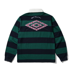 Butter Goods X Umbro Victory Rugby Polo - Navy Forest