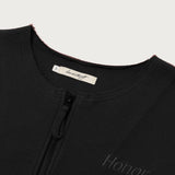 Honor The Gift Round Crop Zip Crew - Black