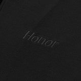 Honor The Gift Round Crop Zip Crew - Black