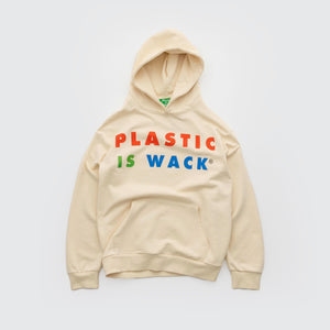Plastic is Wack Campaign Hoody - Cream