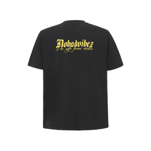 No Bad Vibez Washed Tee - Black