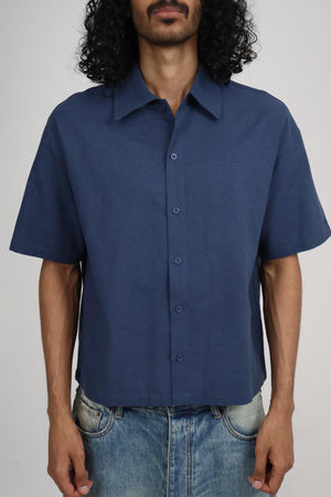 Vega Breeze Button up Shirt - Navy