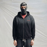 Lost Days x Cloud 9 Lost Clouds Zipper Hoodie - Washed Black