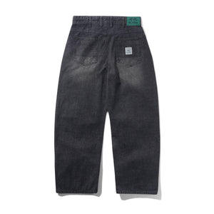 Butter Goods Wide Cut Denim Jeans – Streaky Black Wash