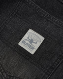Butter Goods Wide Cut Denim Jeans – Streaky Black Wash