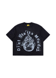 Diet Starts Monday Worlds Burning Tee – Vintage Black