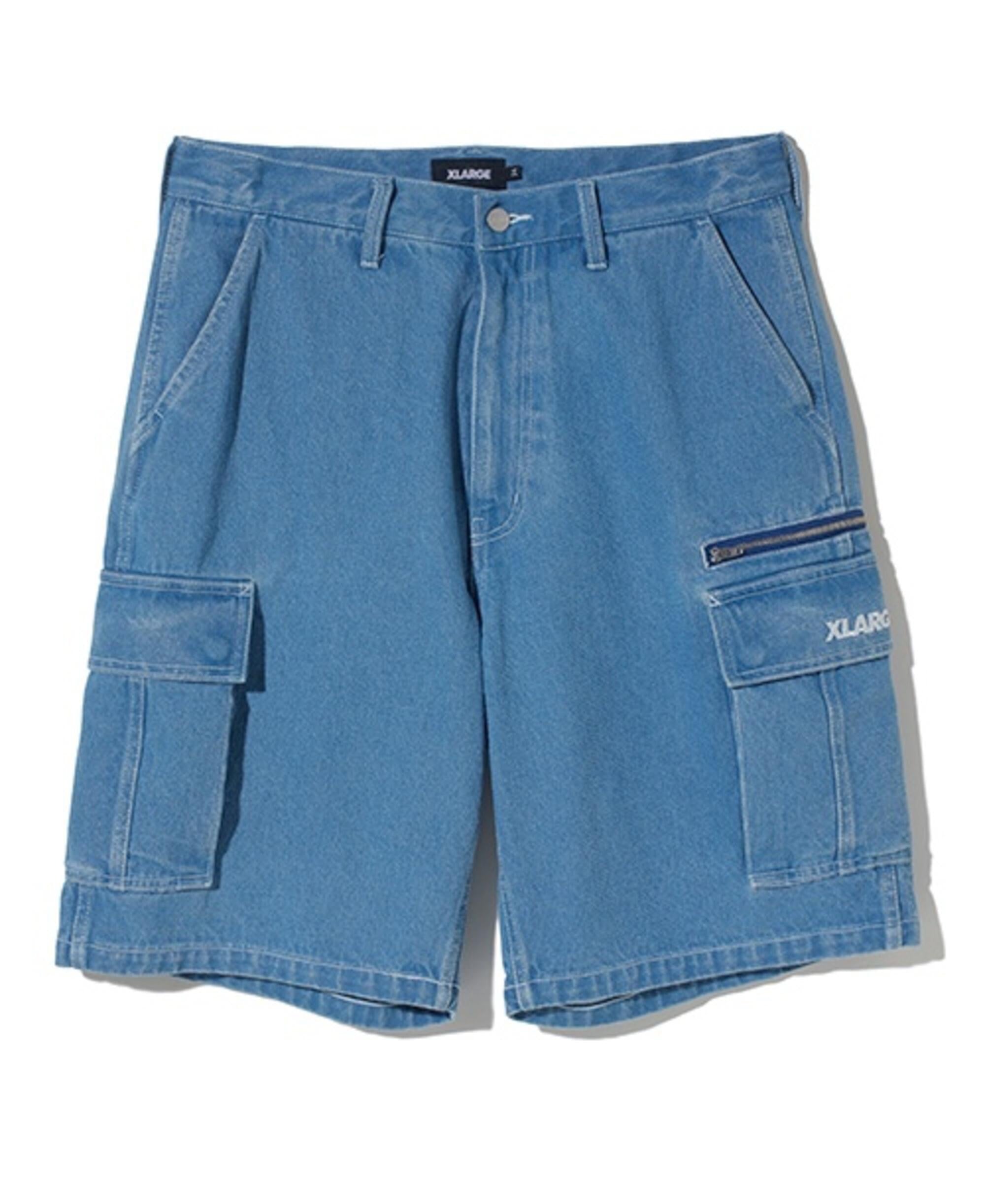 XLarge Denim Cargo Short Pants - Blue