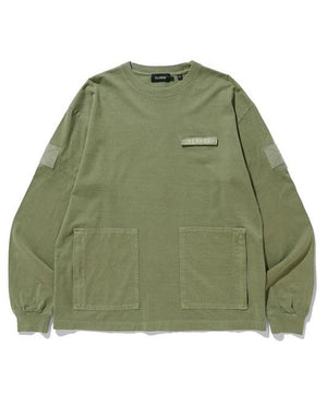 XLarge Multi Pocket L/S Tee - Olive