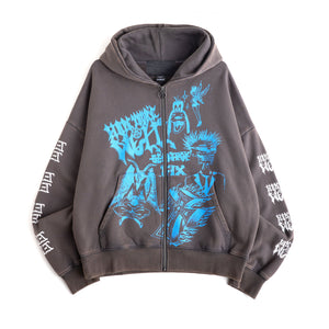 Jungles Jungles Hope You’re Well Zip Hood – Grey