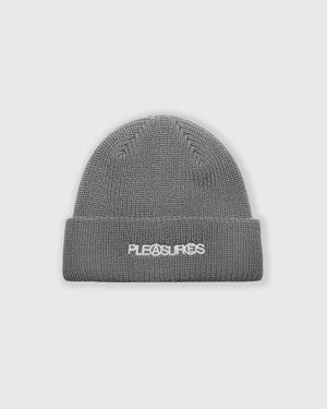 Pleasures Zine Beanie - Charcoal